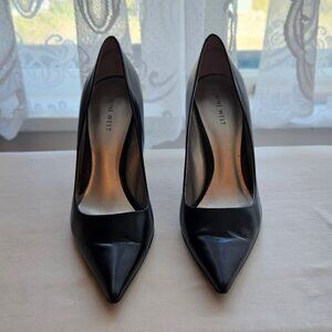 Nine West Black Leather Pumps | Women's 10 | EUC